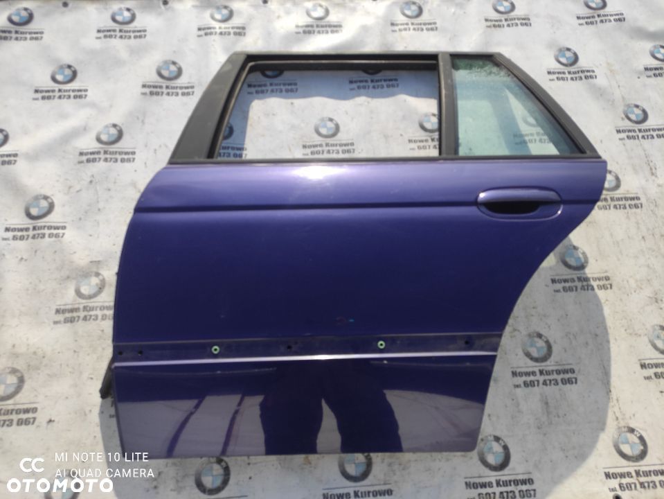BMW E39 Kombi Drzwi Lewe Tylne Tył Velvet Blue - 1