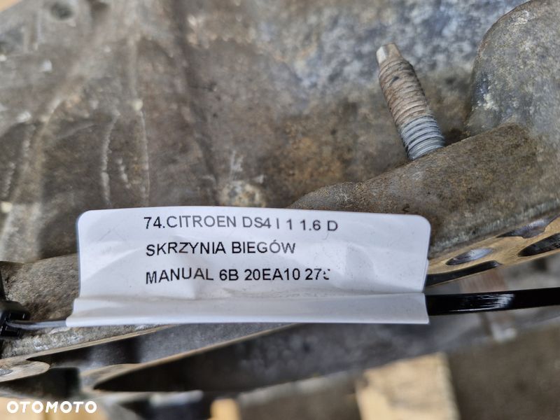 CITROEN DS4 I 1 1.6 D SKRZYNIA BIEGÓW MANUAL 6B 20EA10 - 7