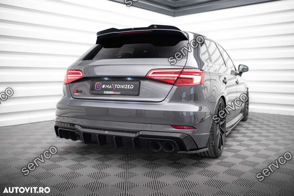 Difuzor bara spate Audi S3 Sportback 8V 16-20 v30 - Maxton Design - 2