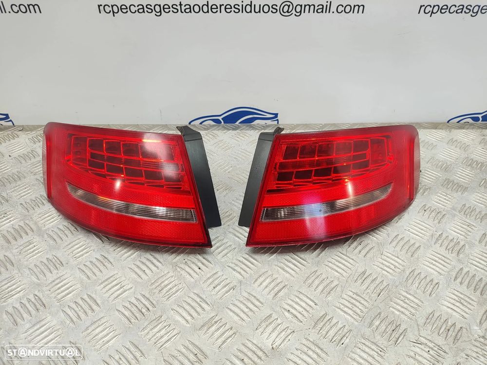 Farolim Tras Traseiro Esquerdo Direito Original Audi A4 B8 8K Carrinha Avant LED 8K9945095B 8K9945096B 2007 - 2015 - 3