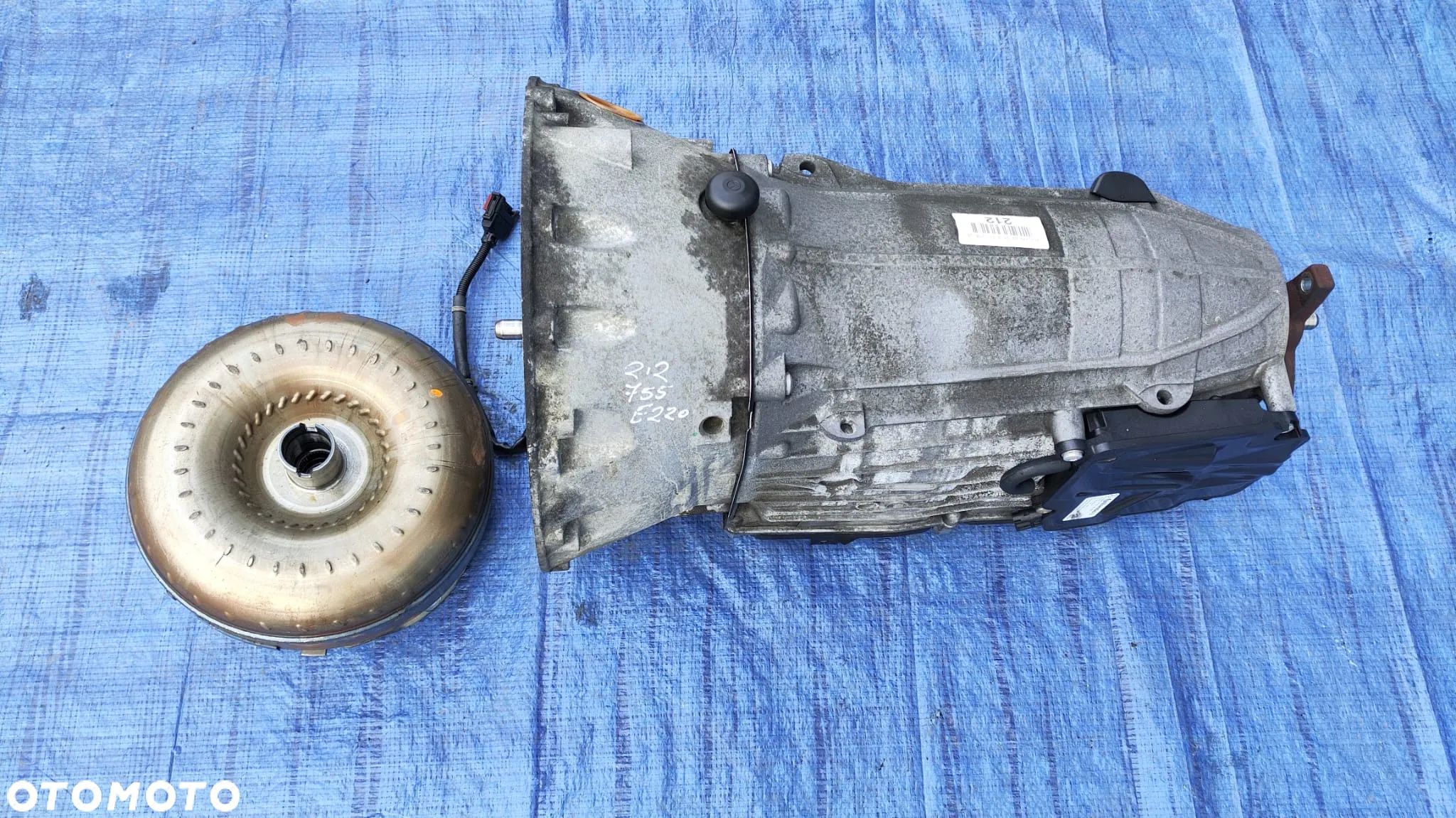 SKRZYNIA BIEGÓW AUTOMAT 2122707503 2122705204 722908 SPRZEĘGŁO HYDROKINETYCZNE KONWERTER 2220241AL3 2222500102 MODUŁ STEROWNIK SKRZYNI DSM A0002701852 MERCEDES W212 W204 CLS W208 W207 2.2 CDI OM651 - 1