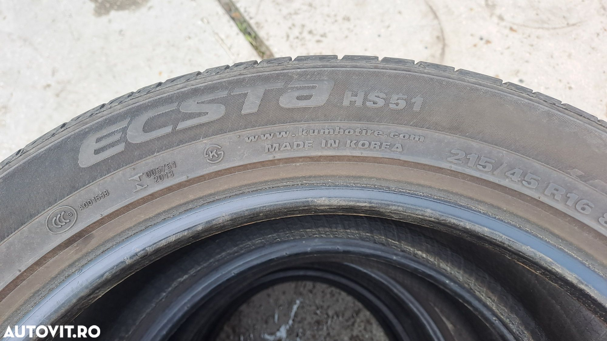 Anvelope vara 215 45 r16 KUMHO - 5