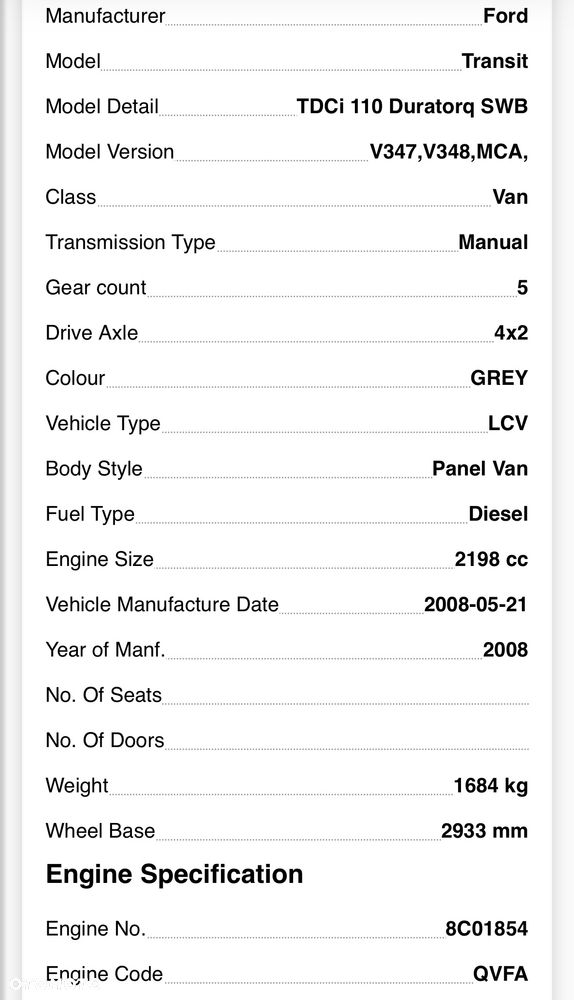 Ford Transit MK7 2.2 TDCI SKRZYNIA BIEGÓW manual manualna 6C1R-7002-DC - 5