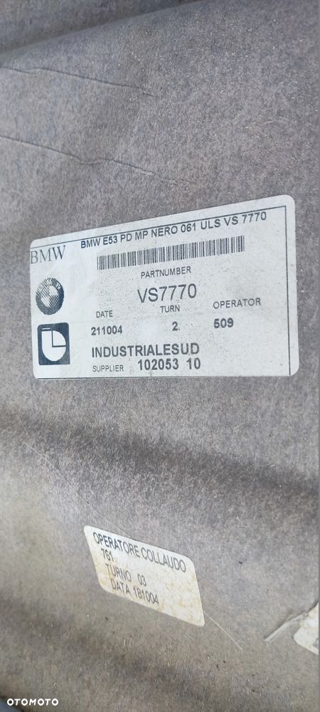 BMW E53 X5 PODSUFITKA SŁUPKI KOMPLET 8211908 10205310 - 7