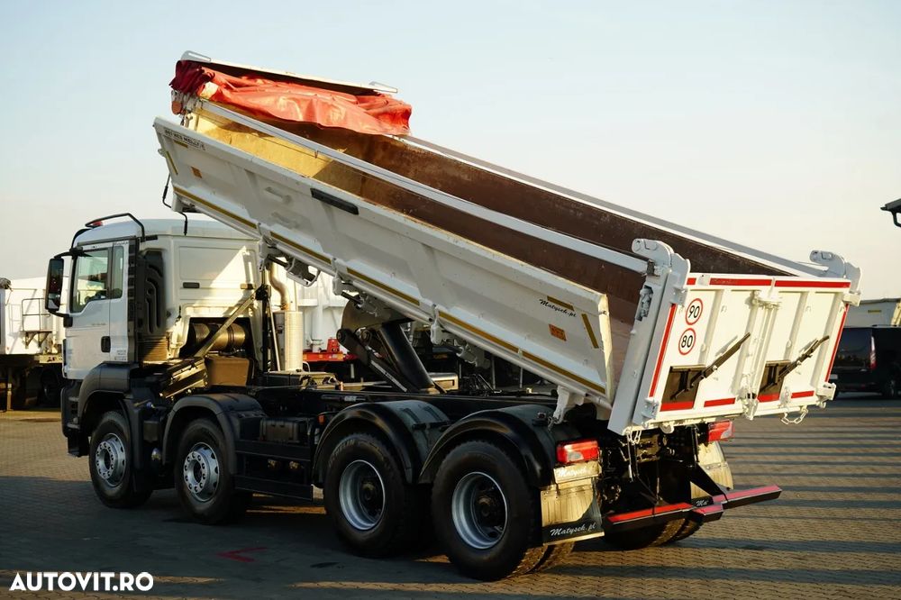 MAN TGS 35.420 / 8X4 / BASCULATOR 2 LATURĂ / HIDRAULIC / BORDMATIC / AUTOMAT - 6