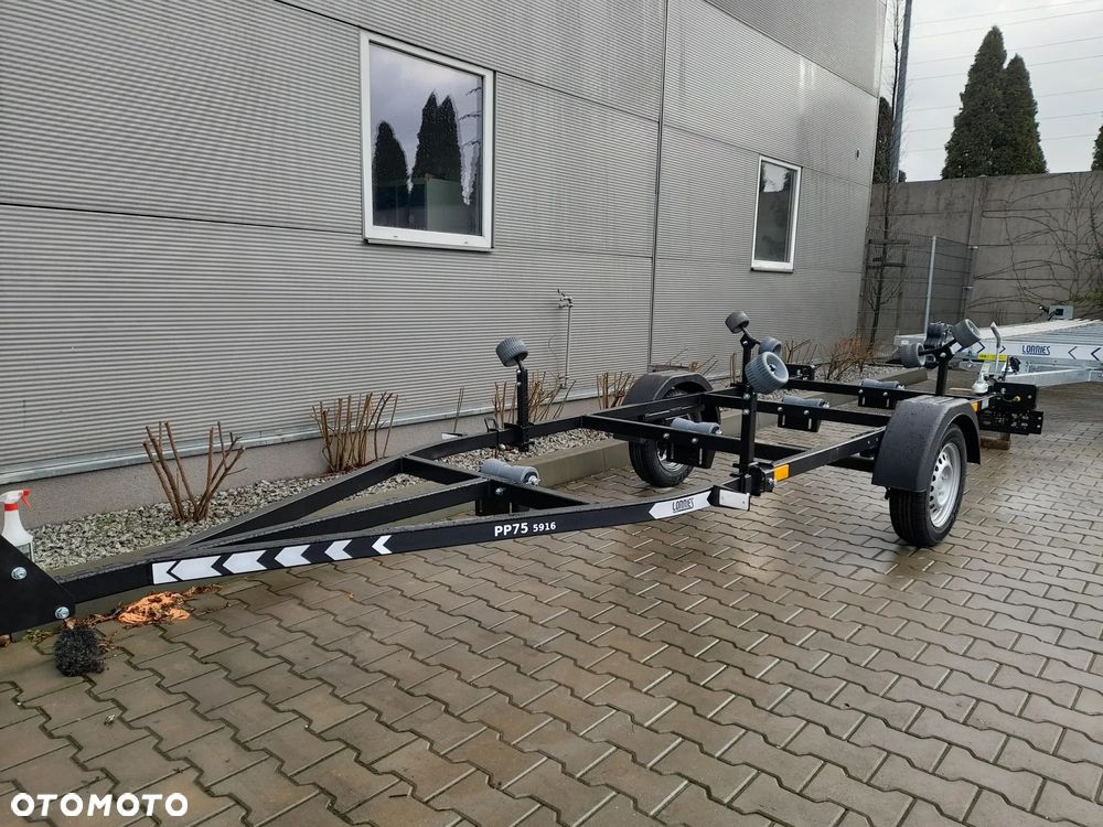 Lorries Przyczepa PP75-5916 pod łódź odchylane światła LED  lekka - 1