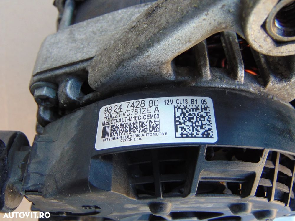 Alternator Peugeot Boxer 2.2 euro 6 Citroen Jumper Opel Movano c cod 9824742880 2.0 - 5