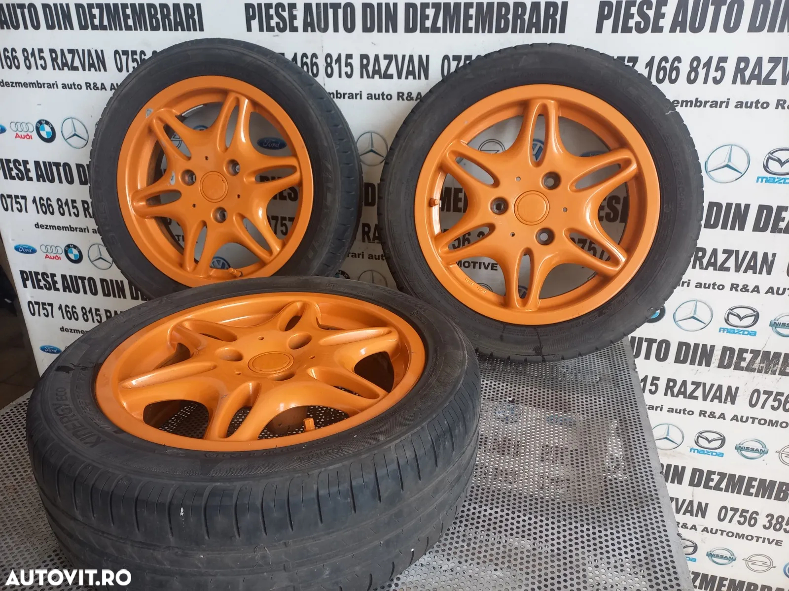 Jante Janta Aluminiu Fata/Spate Smart Fortwo 175/55R15 Si 145/65R15 - 2