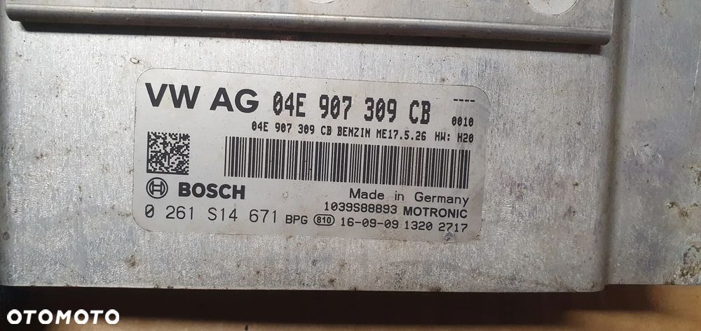 Komputer sterownik silnika VW Polo V 6R 1.0 04E907309CB - 4