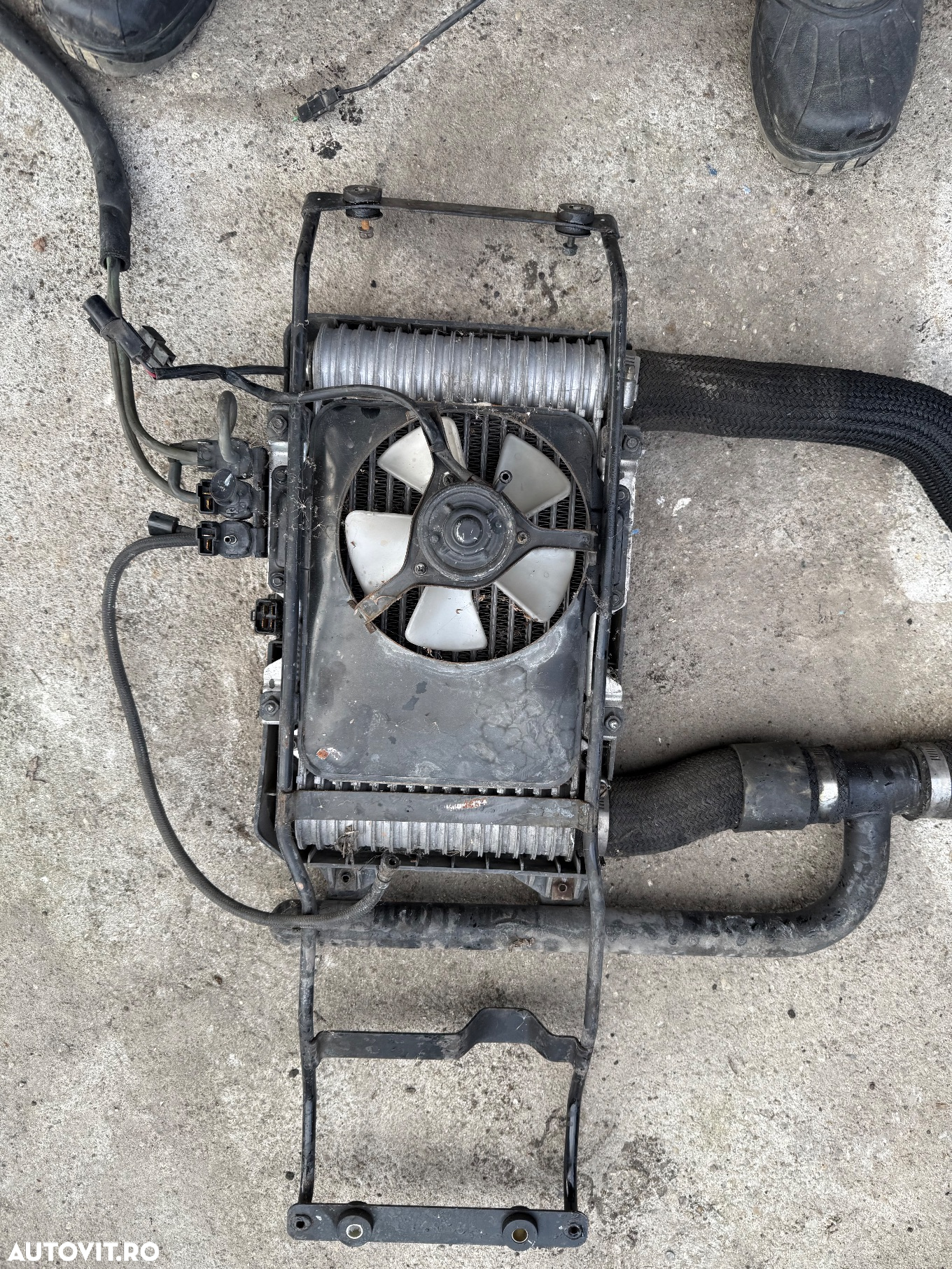Alternator generator dinam cu pompa de vacuum vacum Hyundai Galloper Galoper 25 TD 2003 compresor clima ac radiator intercooler cu gmc sonde și electrvlave - 6