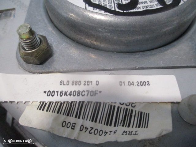 Kit Airbags 6Q0880204E  6L0880201D  6Q0909605R  SEAT IBIZA 6L 2003 1.4TDI 75CV 3P PRETO SEM TABLIER - 11