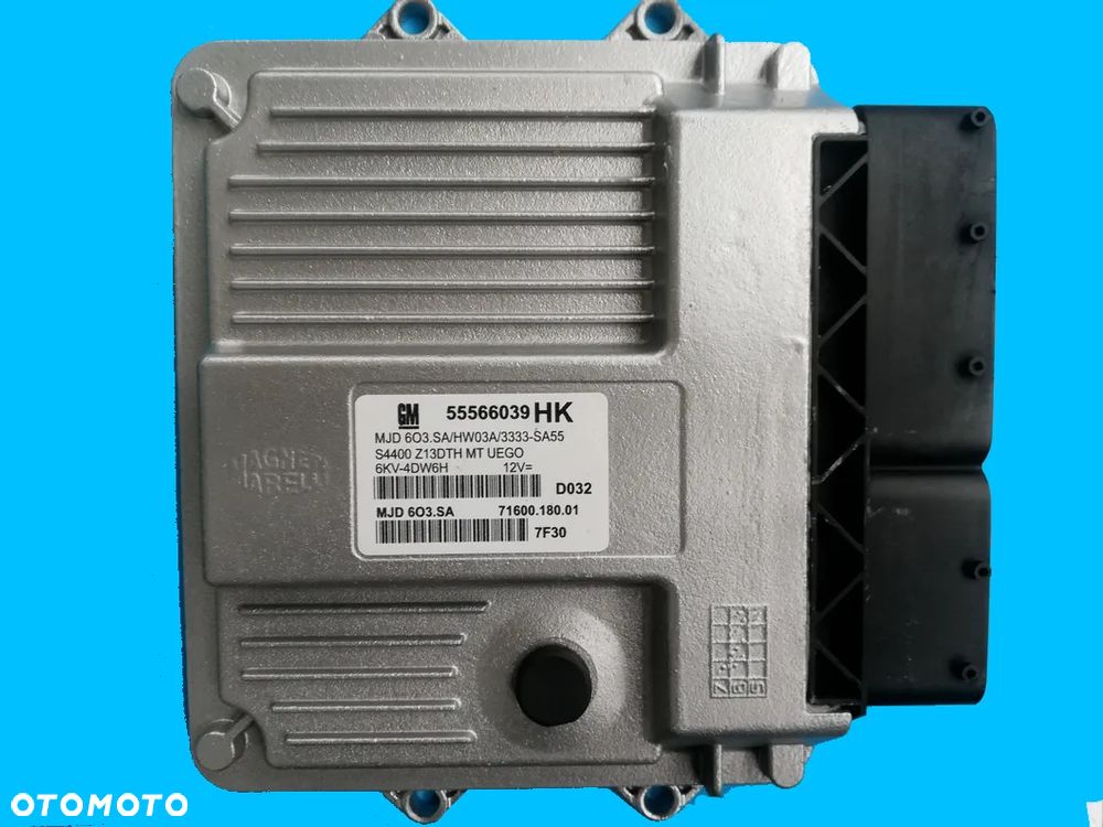 KOMPUTER STEROWNIK OPEL CORSA D MJD 603.SA 55566039 HK IMMO + PIN - 1