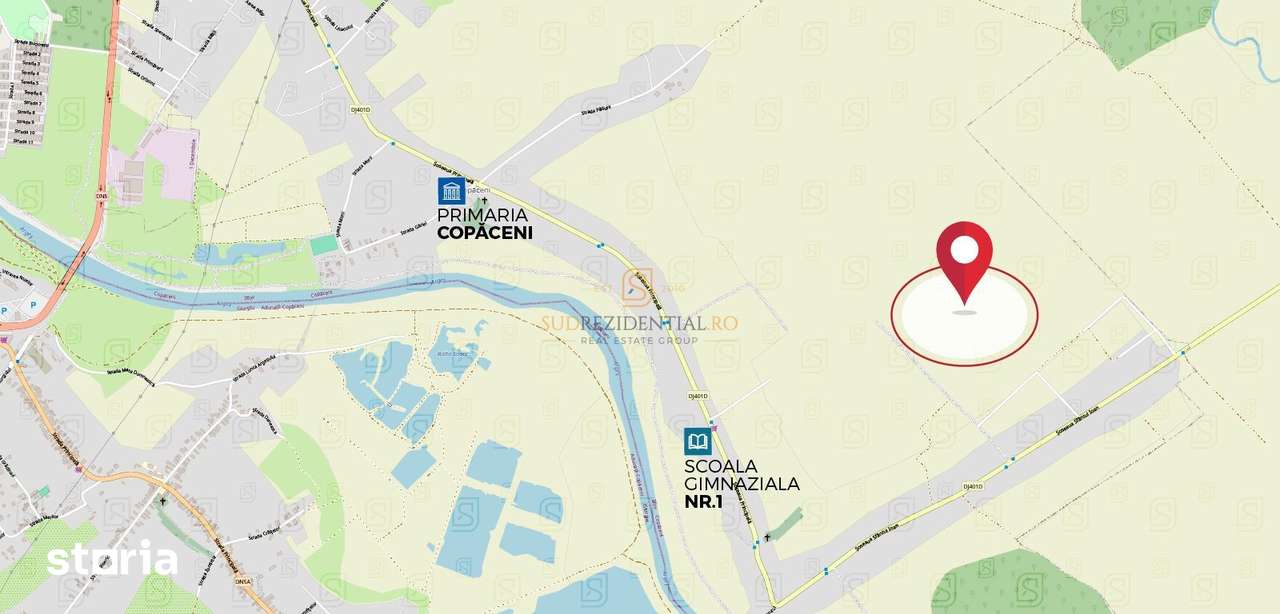 Teren de vânzare în UAT Copaceni, localitatea Copaceni, județul Ilfov - Imagine principală: 3/3
