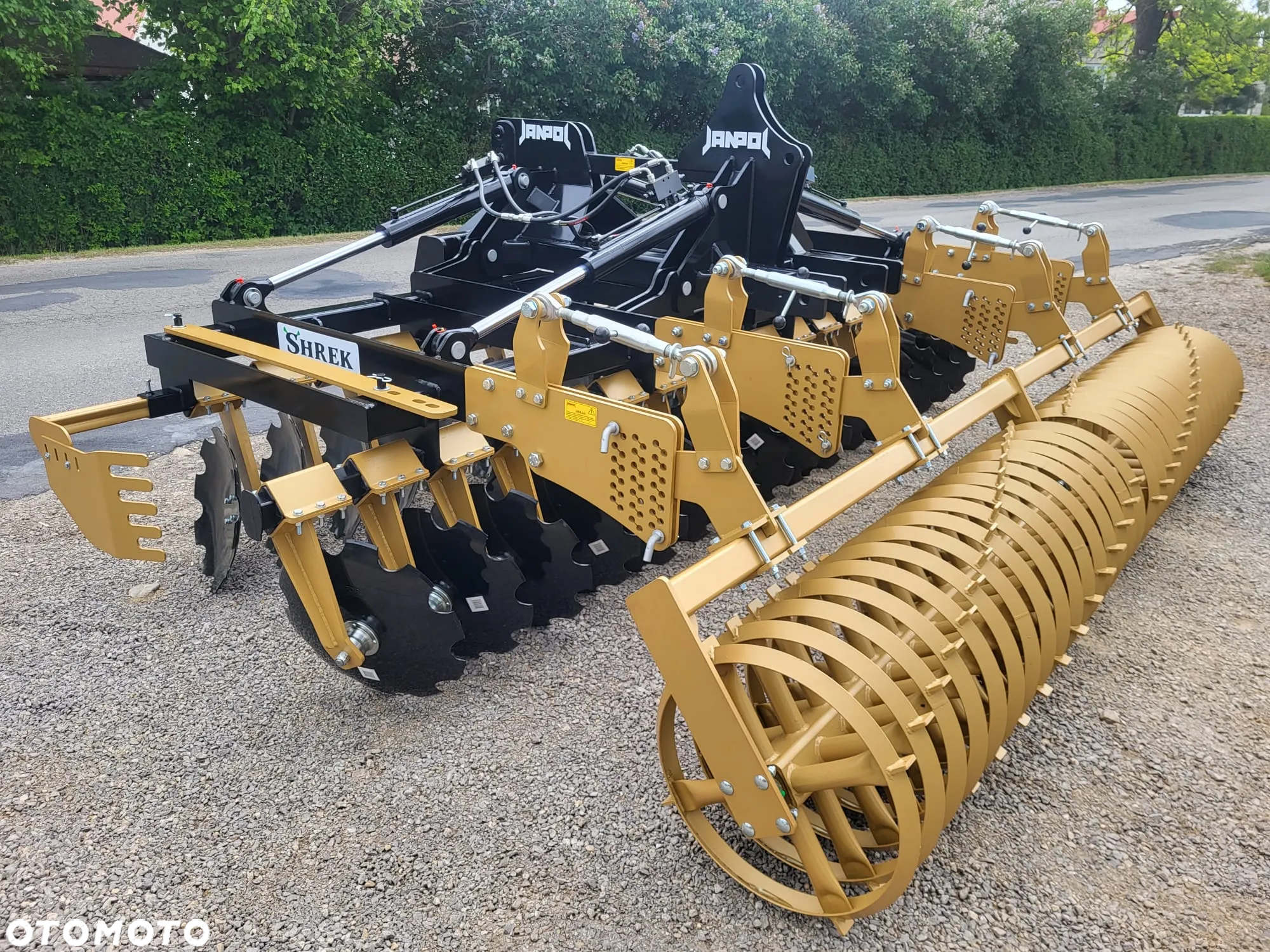 brona talerzowa hydrauliczna JANPOL SHREK 5m 560 talerz daszek 600 HIT - 9