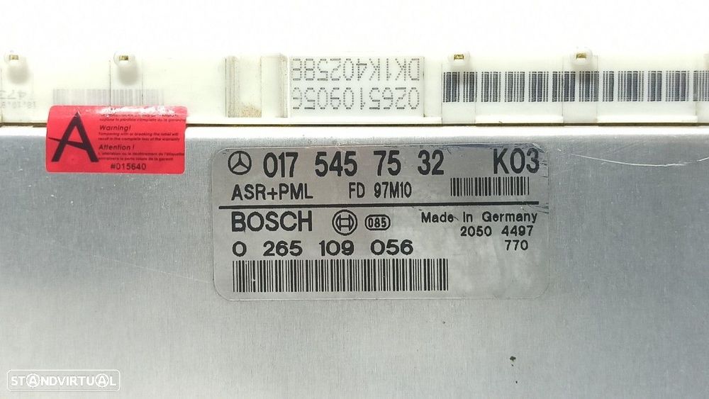 CENTRALINA ASR MERCEDES CLASE E (W210) BERLINA DIESEL 300 TURBODIESEL (210.025) - 4