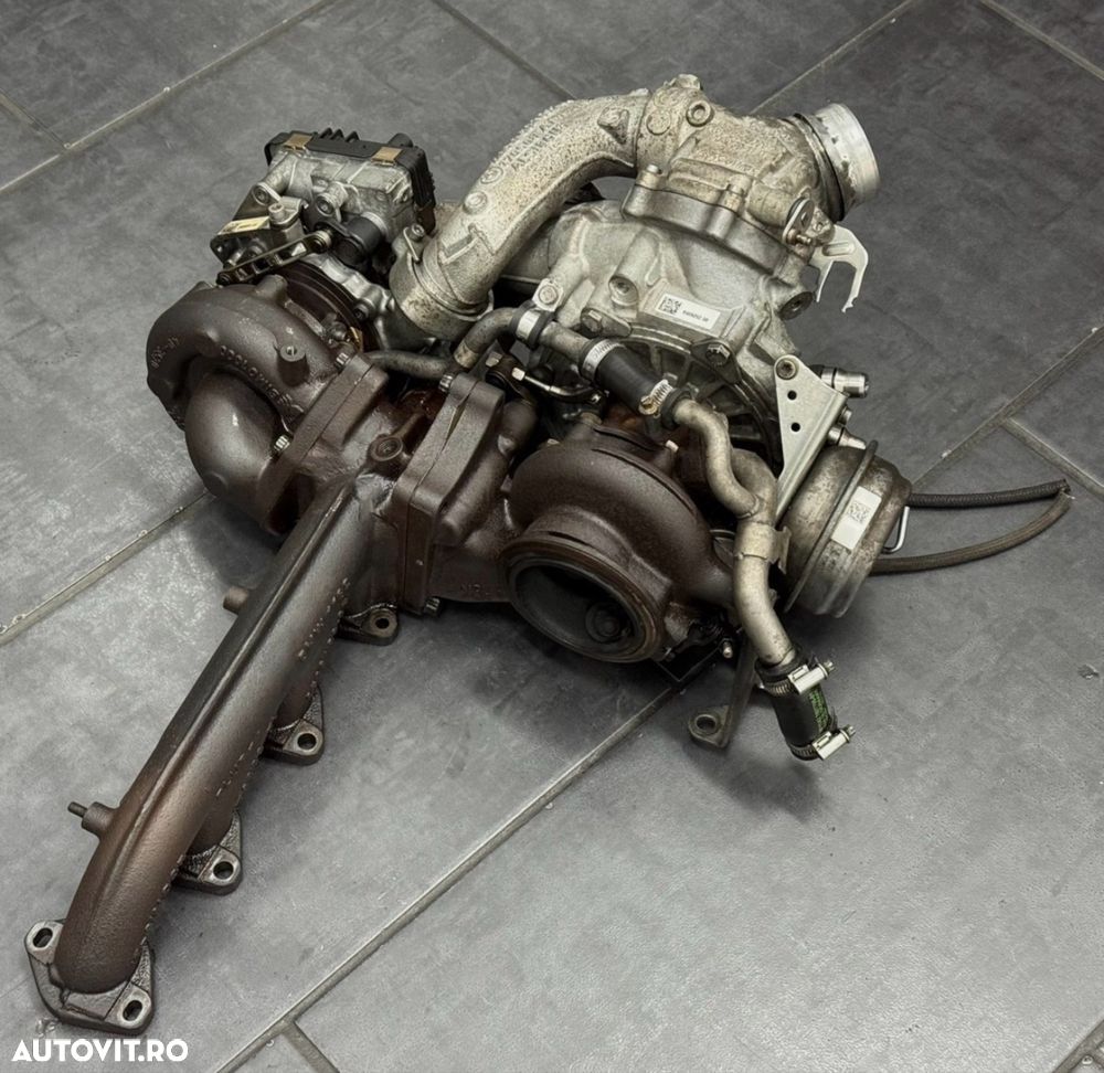 Set Ansamblu Bi Turbo Turbine Bmw Seria 5 6 7 X5 X6 3.0 Diesel N57 - 1