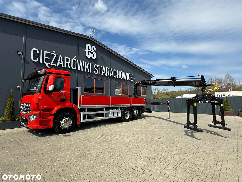 Mercedes-Benz Mercedes Arocs Actros 2532 / E6 / 6x2 / skrzynia + żuraw Palfinger / budowlanka HDS kran crane dzwig - 16