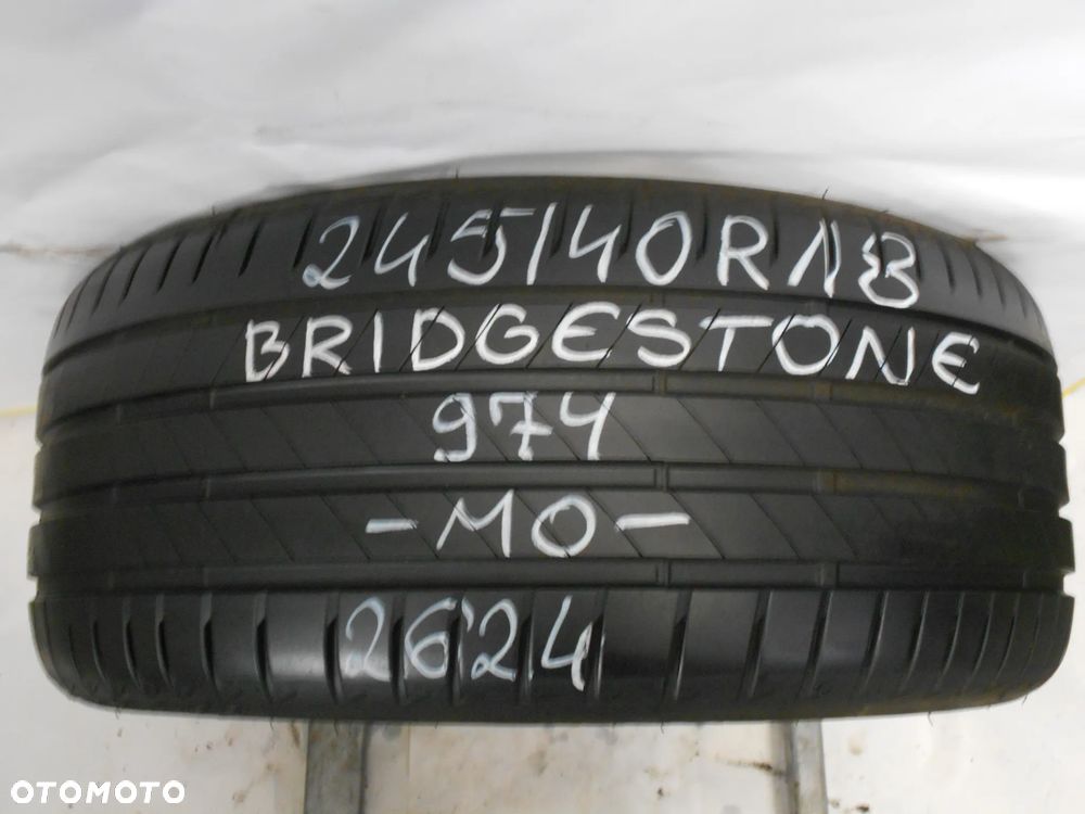 OPONA POJEDYNKA  245/40R18 BRIDGESTONE TURANZA T005 MO DOT 2624 7MM - 1