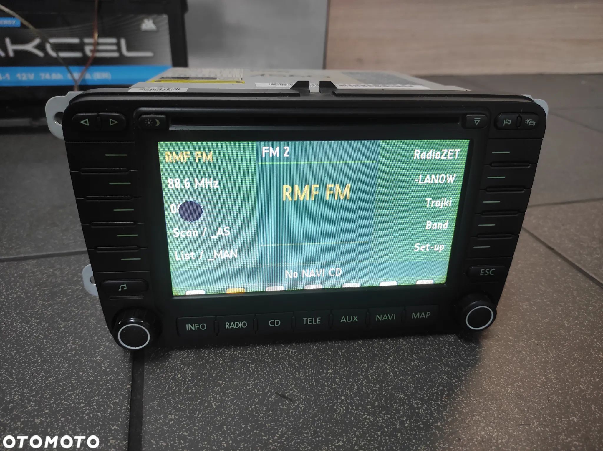 RADIO ODTWARZACZ NAWIGACJA POLSKIE MENU MFD2 SKODA OCTAVIA 2 2 DIN 1Z0035194A ROZKODOWANE WYSYŁKA !!!!! - 1