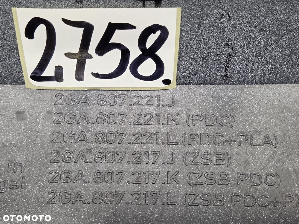 Vw T-roc ZDERZAK DOKŁADKA ZDERZAKA PRZÓD PRZEDNIA 2GA807221J, 4xpdc - 7