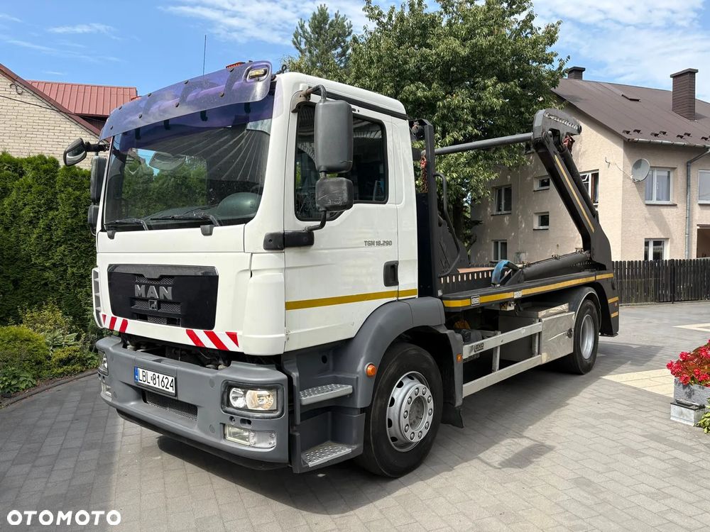 MAN TGM 18.290 / BRAMOWIEC JOAB / ROZSUWANA ZABUDOWA NA DWA KONTENERY / EURO 5 / 400.000km PRZEBIEGU