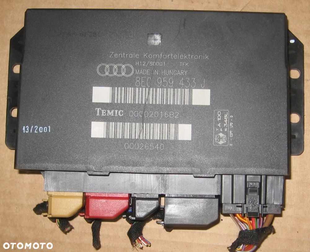 8E0959433J moduł komfortu AUDI A4 B6 - 1