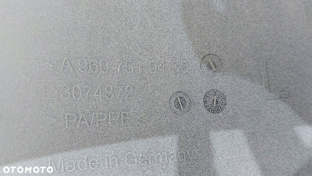 narożnik owiewka polik kabiny lewy mercedes actros mp4 a9607510430 - 4
