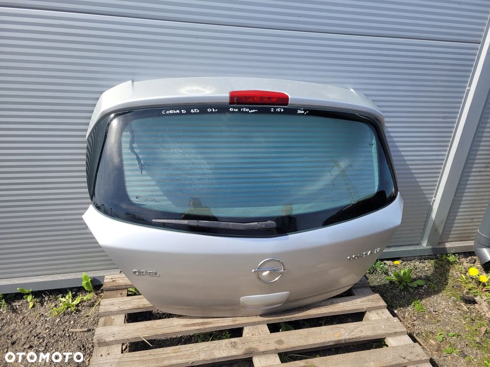 Opel Corsa D 5d 2007r Klapa bagaznika Z157 - 2