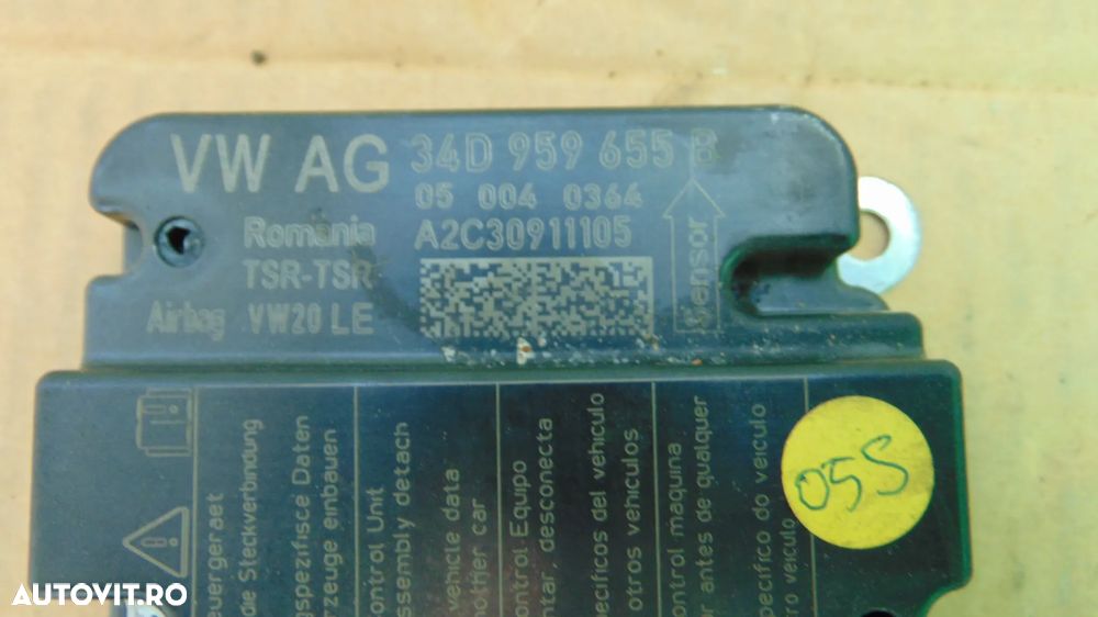 Calculator airbag Skoda Rapid an 2012-2017 cod 34D959655B - 2