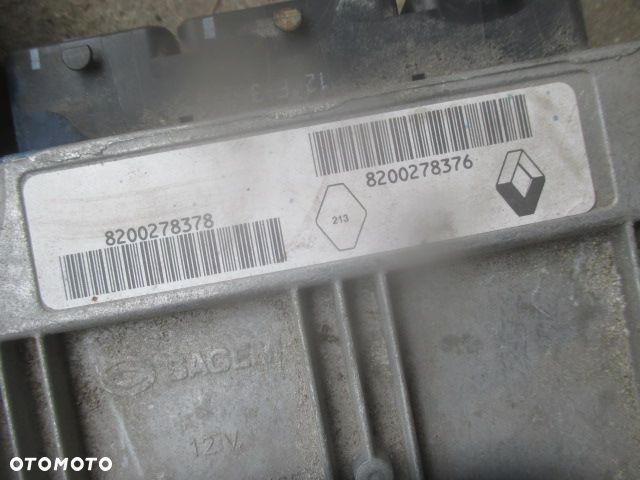 RENAULT LAGUNA II 2 ZESTAW KOMPUTER BLOKADA IMMO KARTA 2.0 16V 8200278376 8200278378 - 3