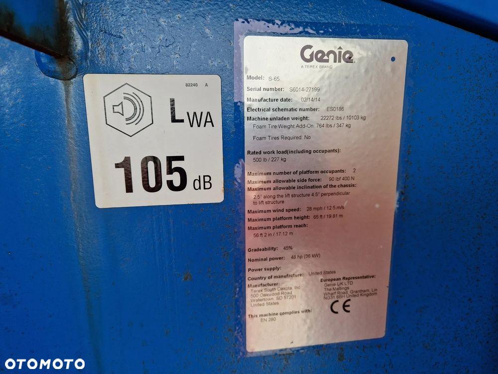 Genie S 65 S-65 660SJ RZ123 - 10