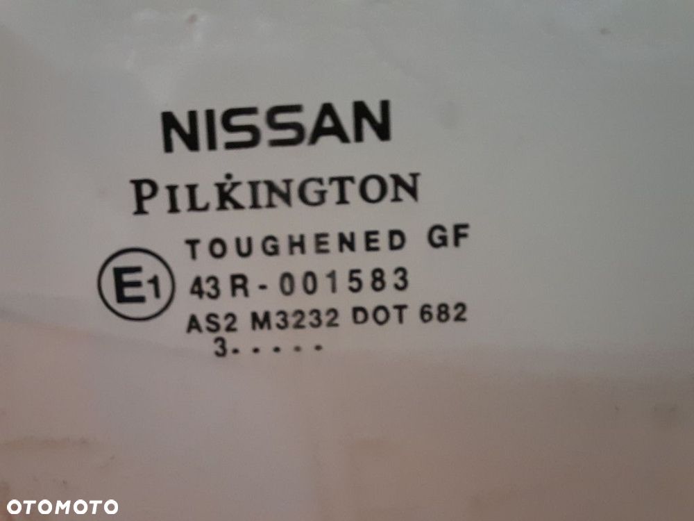 NISSAN MICRA K12 02-07 5D SZYBA DRZWI PRZÓD PRAWA PRZEDNIA 43R-001583 T12 - 2