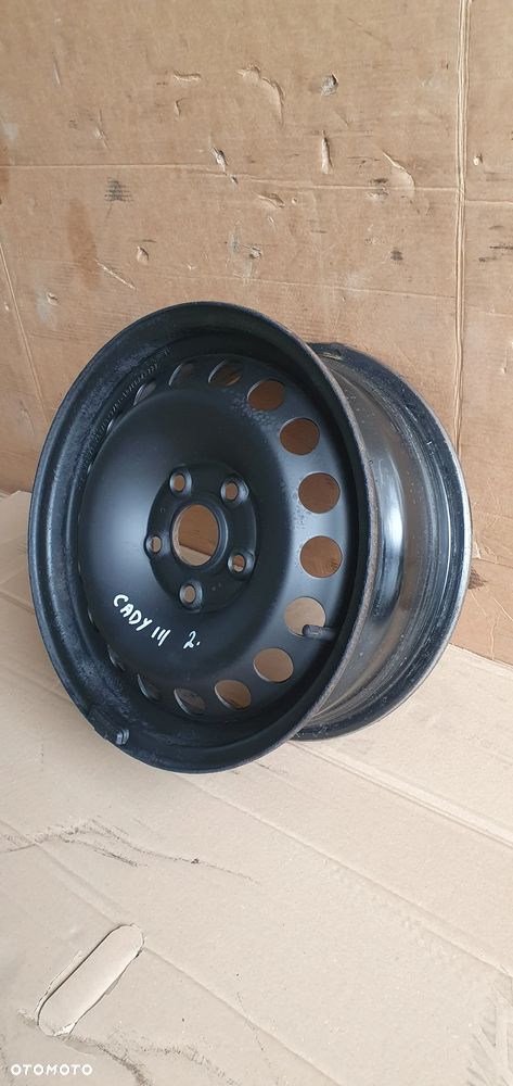 Felgi stalowe koła VW 5x112 6J ET47 16" R16 VW Caddy III 1K0601027C - 12