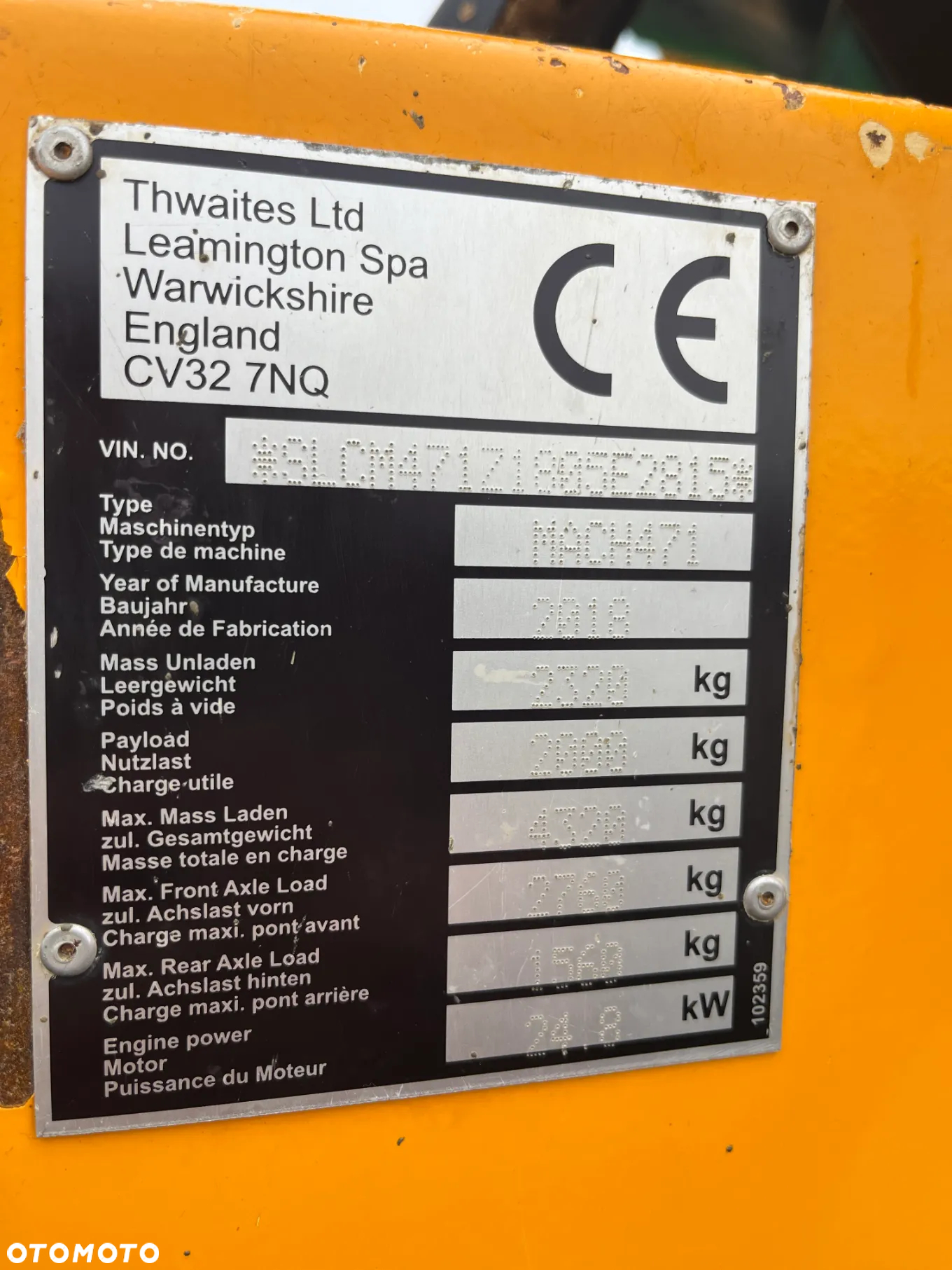 Thwaites Mach 471 2 Tonne Hydrostatic - 26