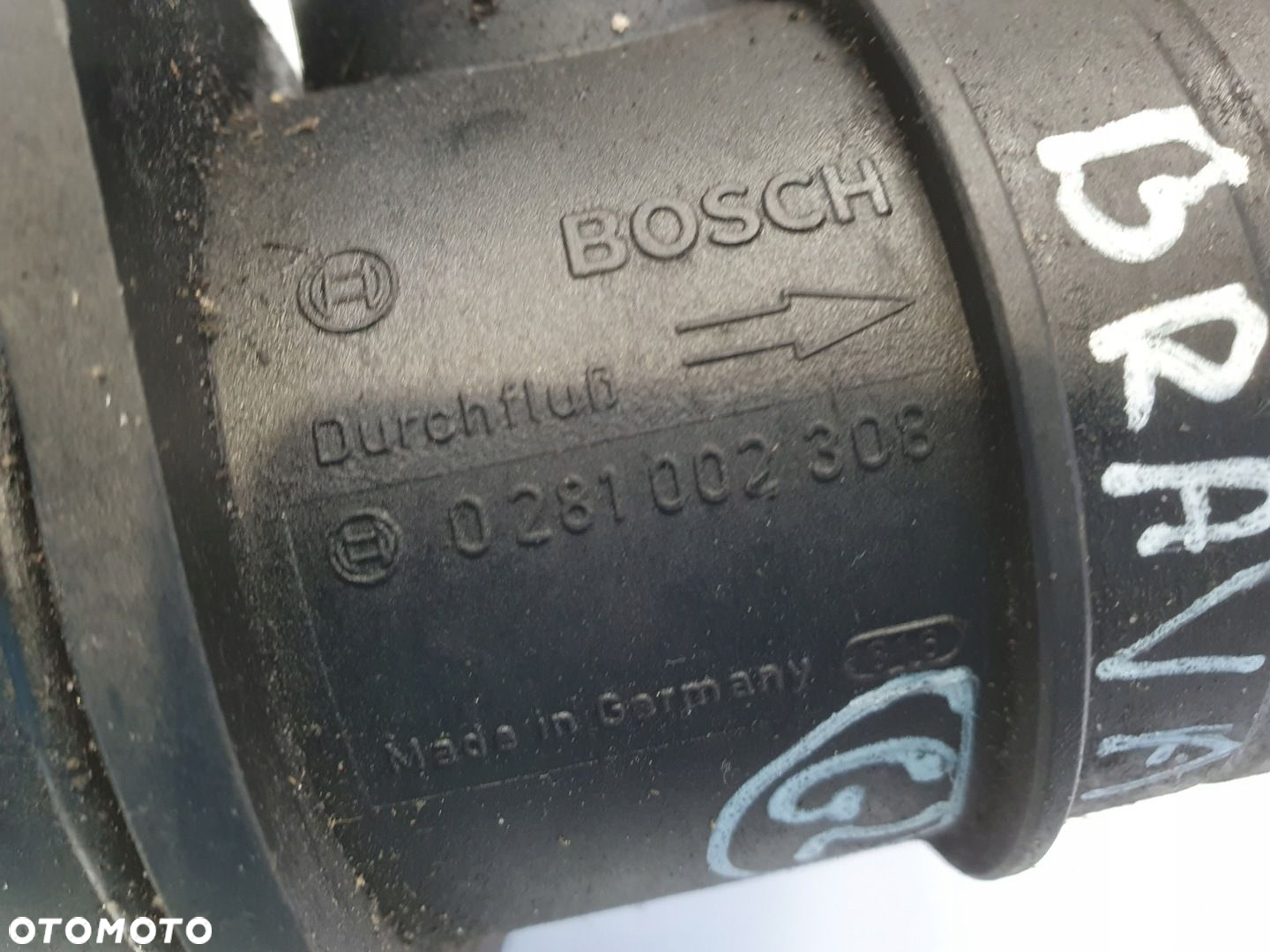 Fiat Brava 1.9 JTD PRZEPŁYWOMIERZ POWIETRZA 0281002308 - 2