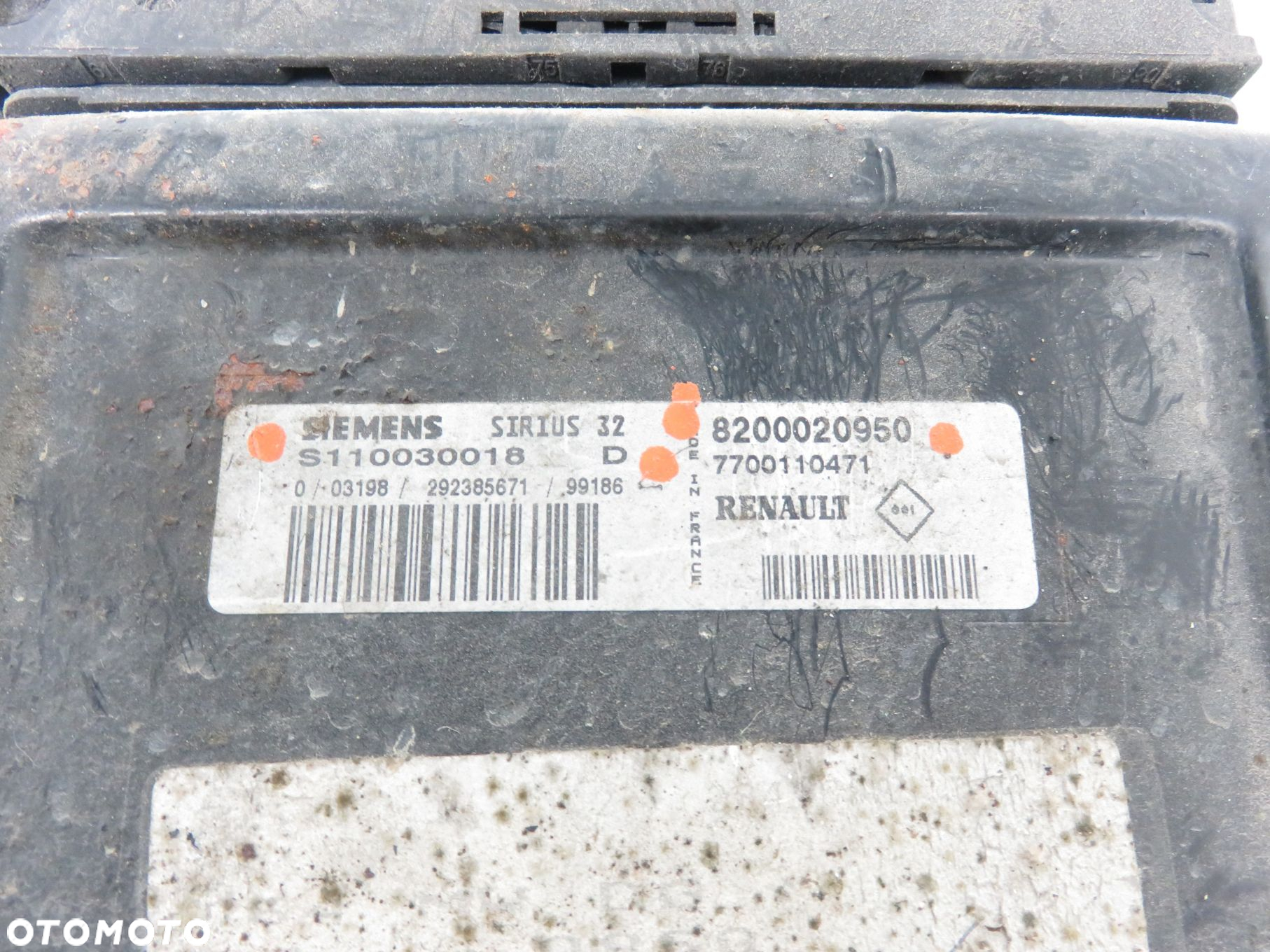 STACYJKA STEROWNIK RENAULT SCENIC I FL 1.4 16V 8200020950 S110030018 - 3