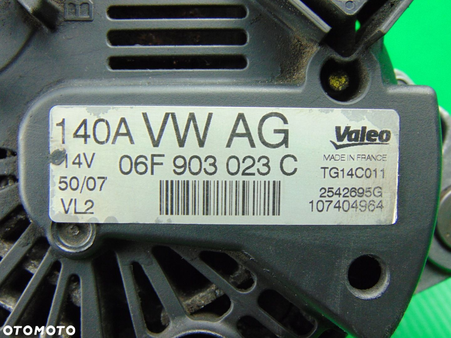 Alternator 140A 1,9TDI 06F903023C BKC BXE BLS BJB - 2