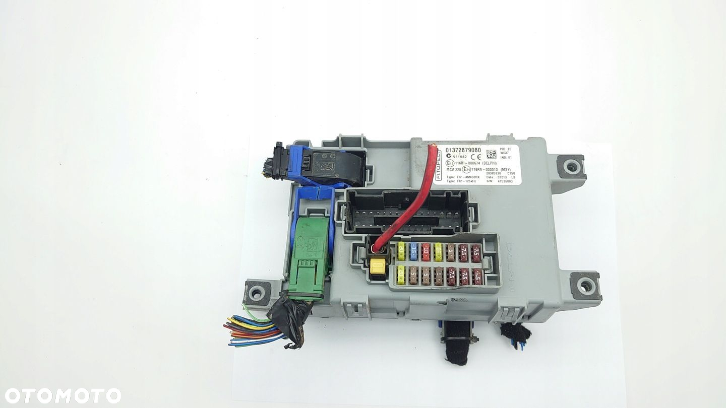 MODUŁ BSI SKRZYNKA BEZPIECZNIKÓW FIAT, QUBO FIORINO NEMO BIPPER 01372879080 - 2
