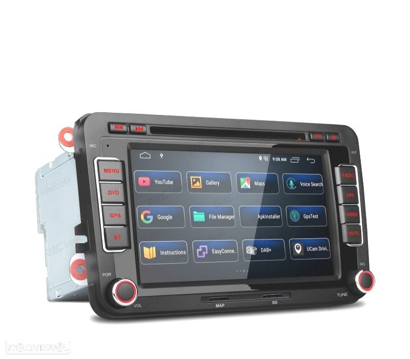 AUTO RADIO GPS ANDROID 13 VOLKSWAGEN VW PARA SEAT SKODA TOURAN 7" USB GPS TACTIL HD - 2