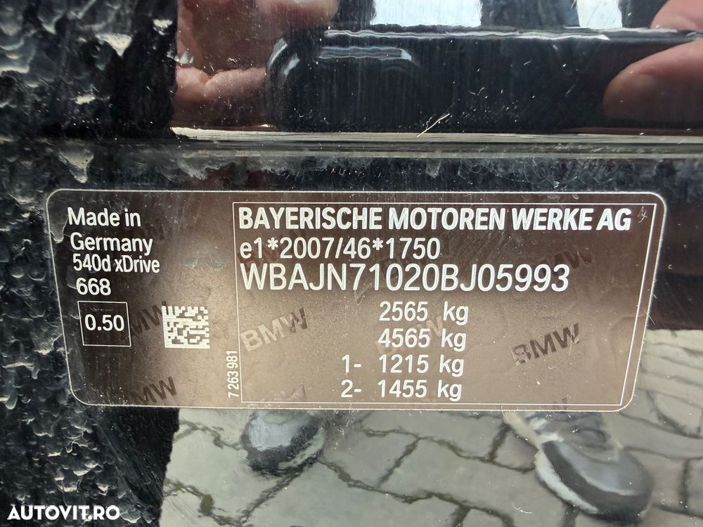 BMW Seria 5 540d xDrive Aut. Sport Line - 20