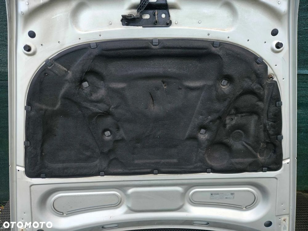 Maska Pokrywa Silnika Przód Przednia Srebrna LY7W Wyciszenie Rygiel AUDI A6 C6 Wyciszenie Maski - 38