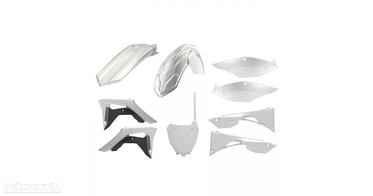 kit plasticos polisport transparente honda crf 450 / 250 - 1