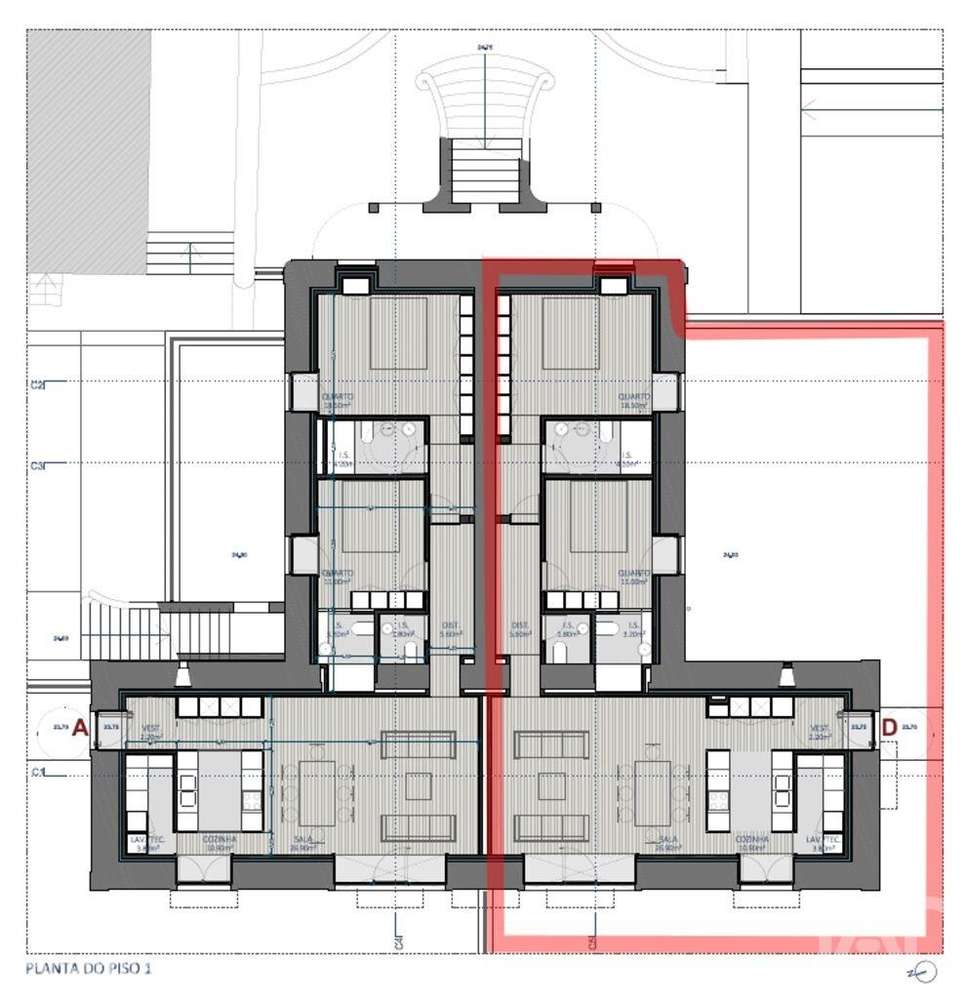 Apartamento T2 em Vila Nova de Cerveira e Lovelhe de 244 m2 - Grande imagem: 3/26