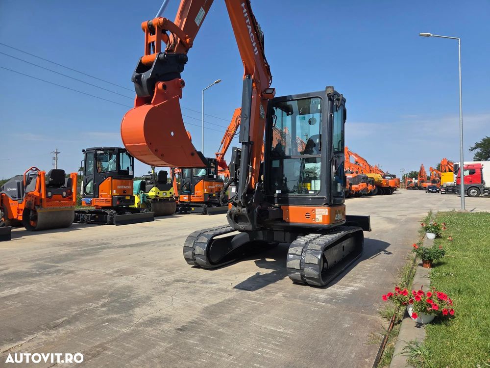 Hitachi ZX48U-6, 2023, 2.658t, 5 TONE, CUPLA RAPIDA+3 CUPE NOI, inst picon pe brate, lama nivelare, ad sapare 4m, ridica 3t, latime 2m, antifurt, aer cond, produs in JAPONIA, posibilitate leasing 4 ani, PROMOTIE 39.500 EUR+tva - 15