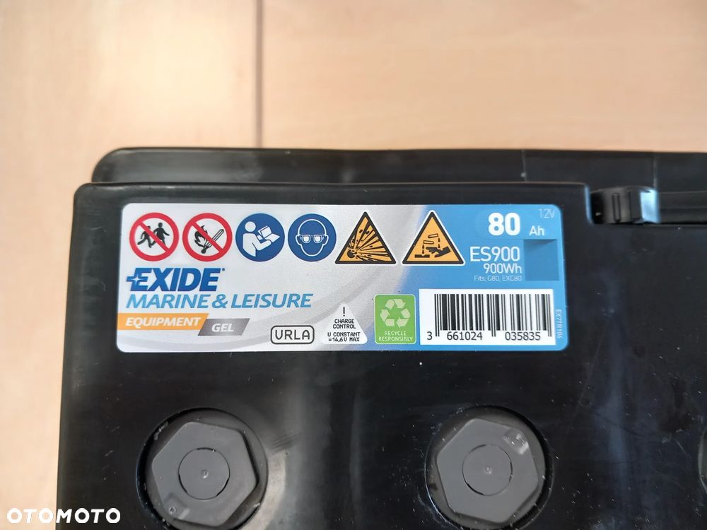 AKUMULATOR DO CAMPERA EXIDE ES900 MARINE&LEISURE 12V 80AH - 3