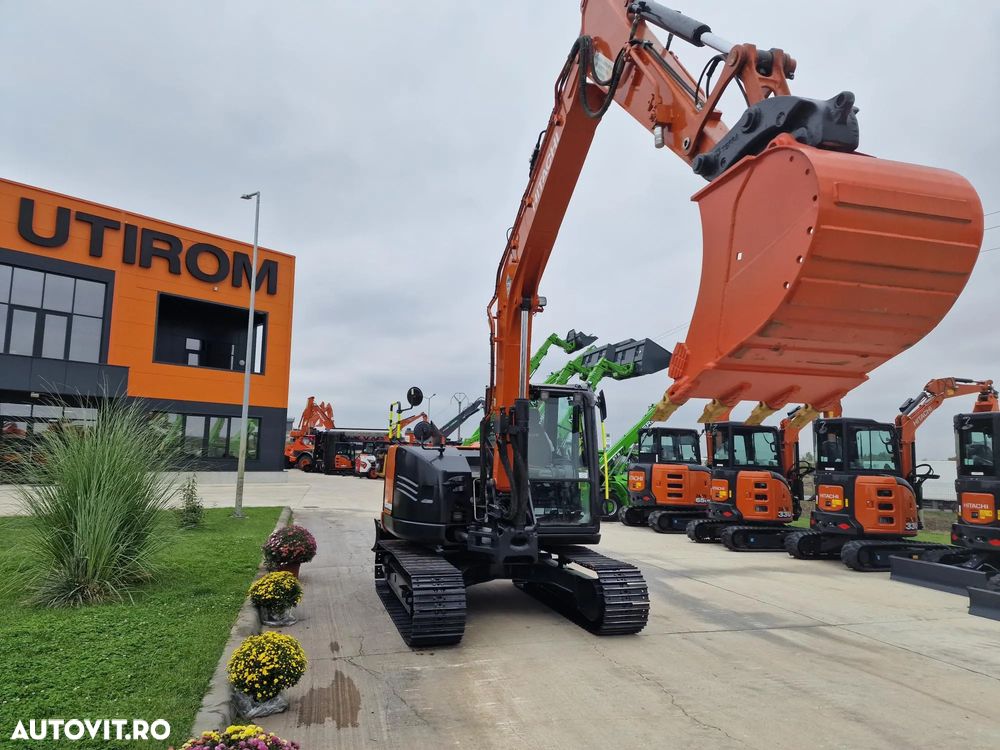 Hitachi ZX85-6, 2022, 2.582h, Masa Operationala 8,65t, CUPLA RAPIDA HIDRAULICA+3 CUPE NOI, SENILE NOI, Inst picon, camera spate, ad sapare 5m, ridica 4,5t, LAMA NIVELARE, Sistem antifurt, 58CP, Leasing 4 ani cu rata lunara 1300Eur/6500 lei,PROMOTIE 58.900eur - 16
