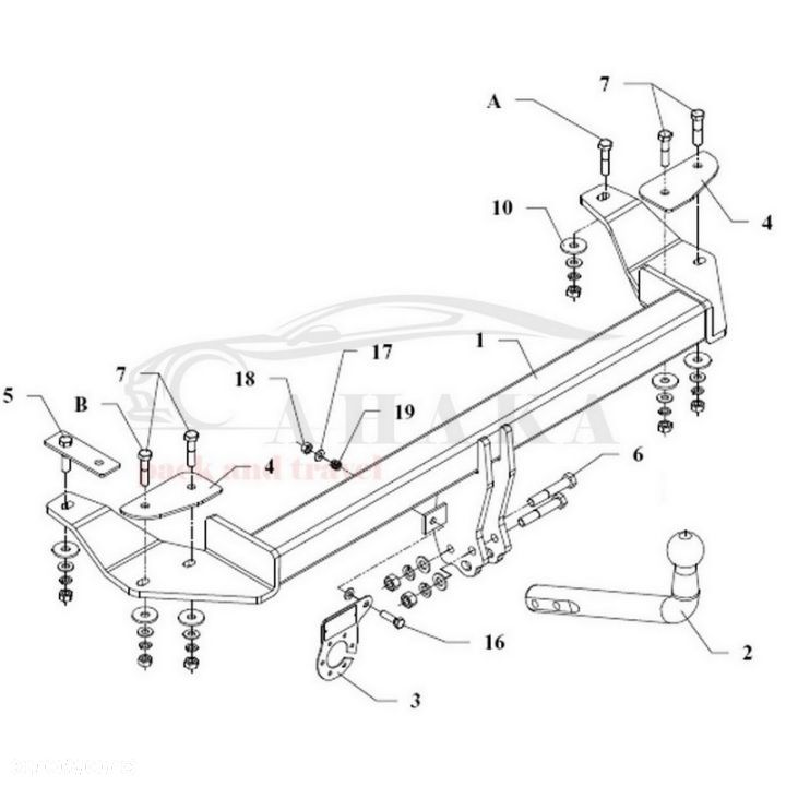 Hak Holowniczy Odkręcany Do Audi A8 D2 Sedan 1994-2002 - 3