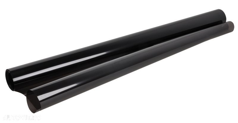 Folie Auto Neomologata Super Dark Black latime 50cm, lungime 3 metri - 1