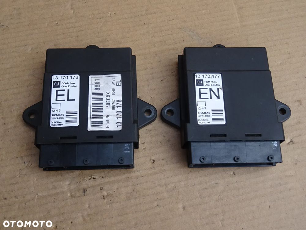 MODUŁ DRZWI STEROWNIK 4 x ELEKTRYCZNYCH SZYB LUSTEREK VECTRA C SIGNUM - PIN WYLOGOWANE CARPASS - 4