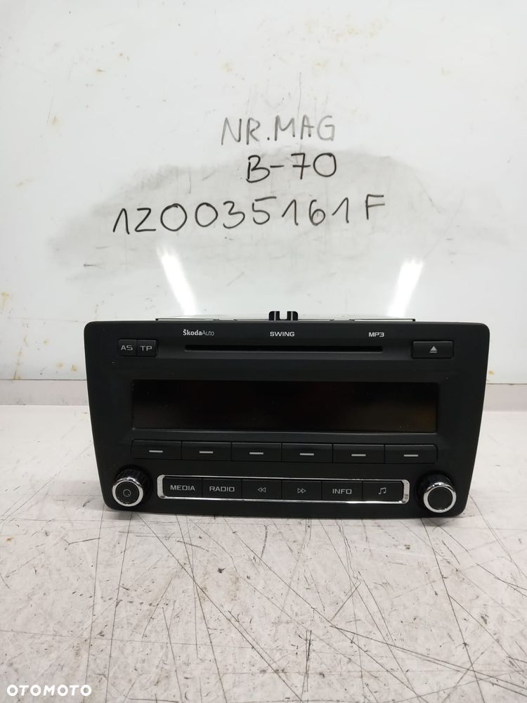 RADIO CD SKODA OCTAVIA II LIFT 1Z0035161F - 1